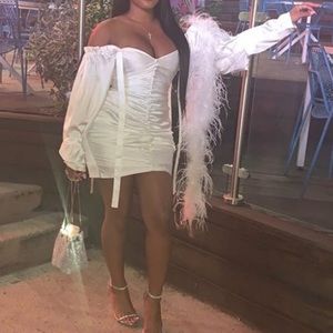 Beautiful White Satin Dress!